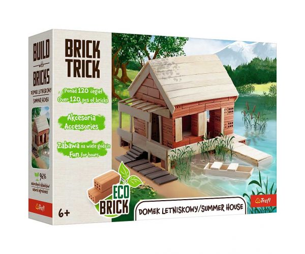 Brick Trick téglából építünk: Nyári ház 120 darabos építőjáték - Trefl