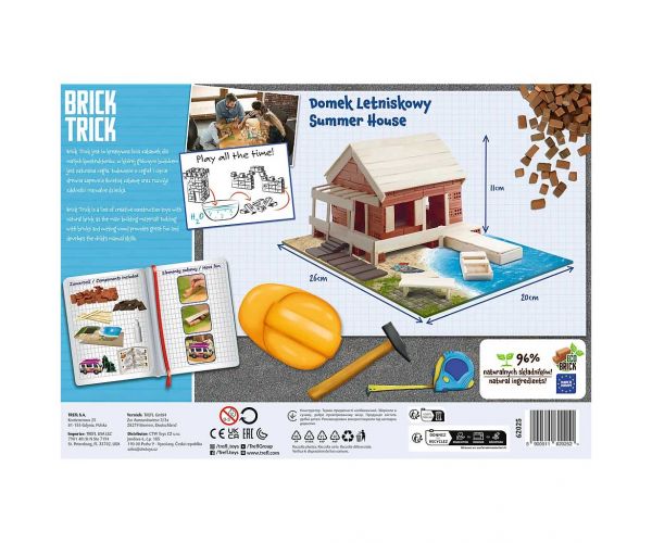Brick Trick téglából építünk: Nyári ház 120 darabos építőjáték - Trefl