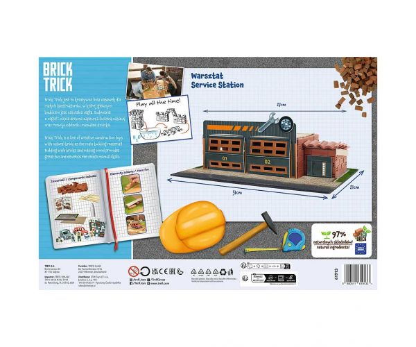 Brick Trick téglából építünk: Szervizállomás 150 darabos építőjáték - Trefl