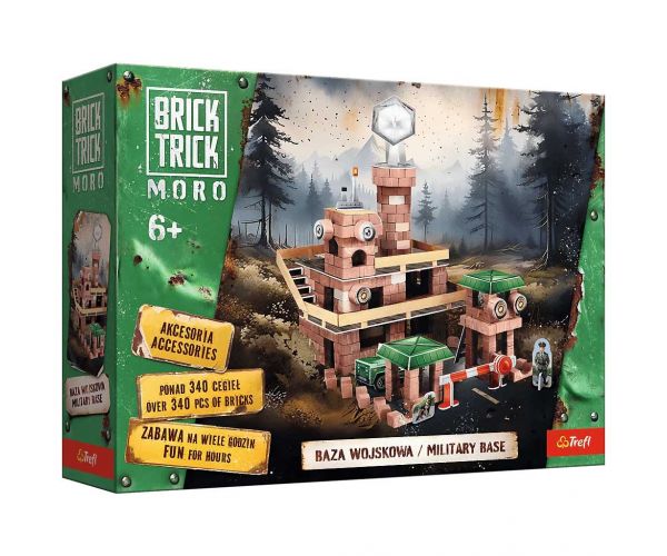 Brick Trick téglából építünk: Katonai bázis 340 darabos építőjáték - Trefl