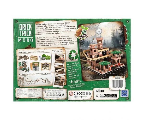 Brick Trick téglából építünk: Katonai bázis 340 darabos építőjáték - Trefl