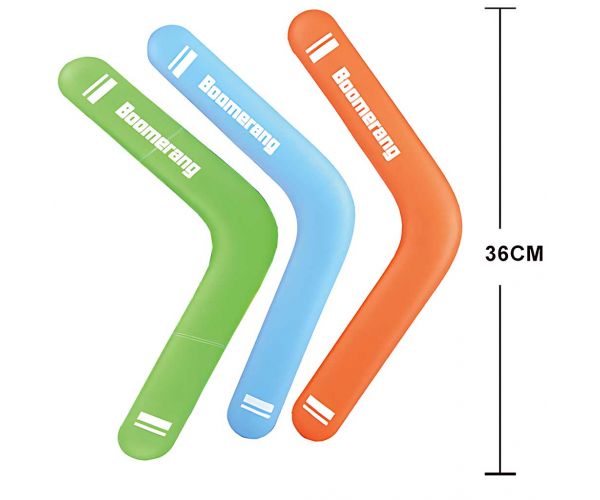 Boomerang: Bumeráng többféle színben 36cm 1db
