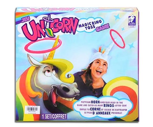 Unicorn hádzanie krúžkov, hračka na rozvoj zručnosti