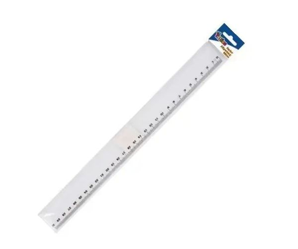 Rovné plastové pravítko 30 cm