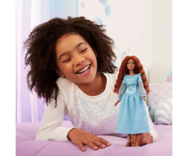 Disney Malá morská víla: Ariel v modrých šatách 30cm - Mattel