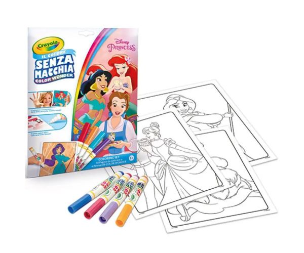 Crayola: Color Wonder Disney princezné bezfarebný omaľovánka