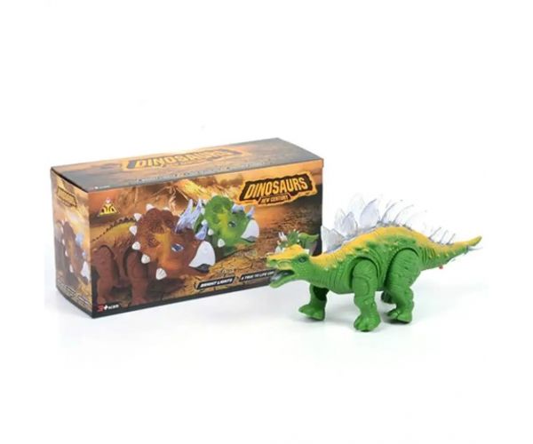 Stegosaurus zelená dinosaurus figúrka so svetelnými efektmi