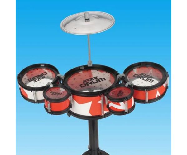 Jazz Drum 6 dielny červený bicí set so stojanom