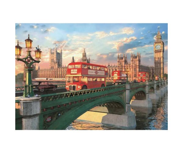 Westminsterský most pri západe slnka 500ks HQC kompaktný puzzle - Clementoni