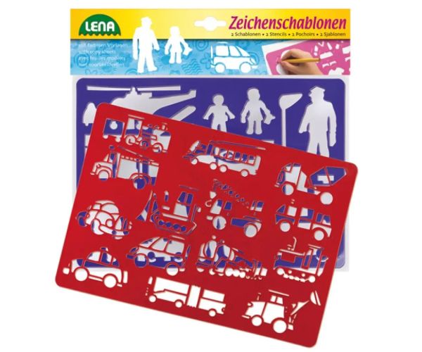 LENA: Vozidlá a ľudia kresliaca šablóna