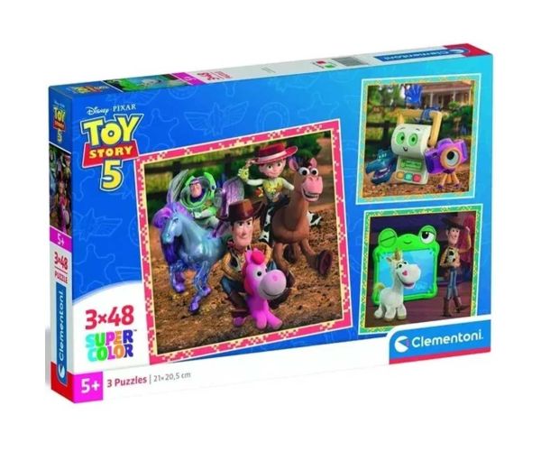Toy Story 5 3x48ks Super Color puzzle - Clementoni