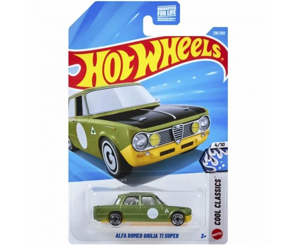 Hot Wheels: Alfa Romeo Giulia TI Super autíčko 1/64 - Mattel