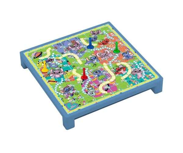 Luna: Disney Stitch 2 v 1 spoločenská hra - Hady a rebríky a Štyri v rade