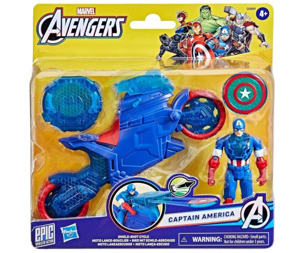 Marvel: Kapitán Amerika s motorkou a vystreľovačom štítu - Hasbro
