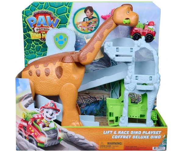 Paw Patrol Dino Kino - Dino veľká vozidlová dráha herná súprava - Spin Master