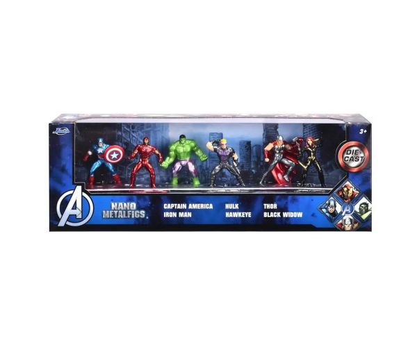 Marvel: Metalfigs Nano Avengers kovová figúrka sada 6ks - Simba Toys