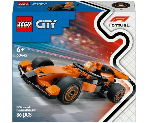 LEGO® City: F1® jazdec s McLaren pretekárskym autom (60442)