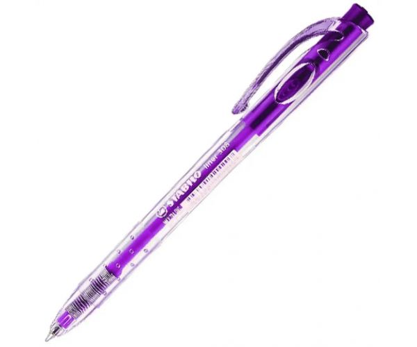 Stabilo: Liner fialové guľôčkové pero 0,38mm