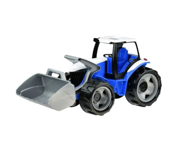 LENA: Veľký traktor s čelný nakladačom modro/čierny 62 cm