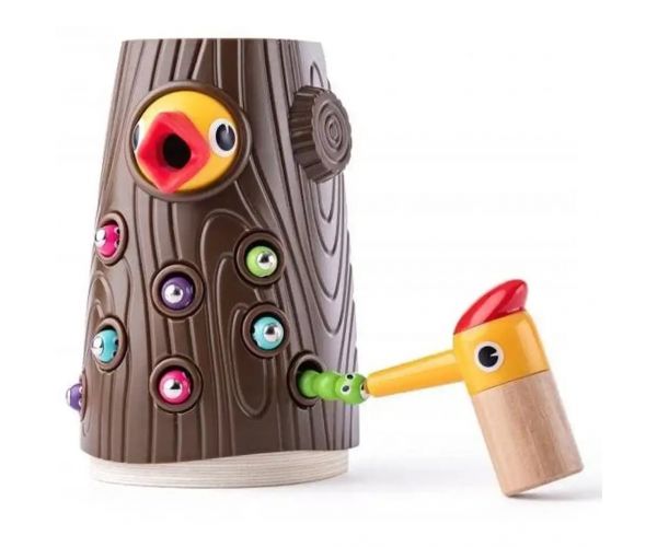 Magnetický ďateľ zručnostná spoločenská hra - Woodyland