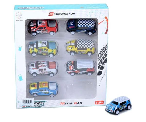 Forza Motorsport 8 dielny set zaťahovacích autíčok