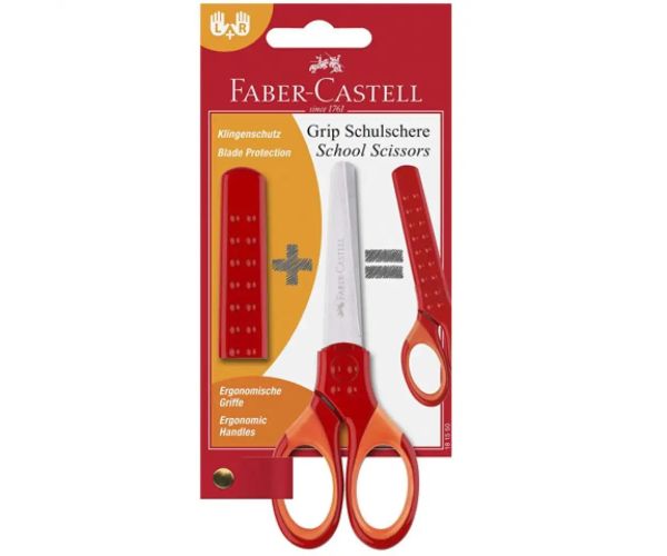 Faber-Castell: Grip červené školské nožnice