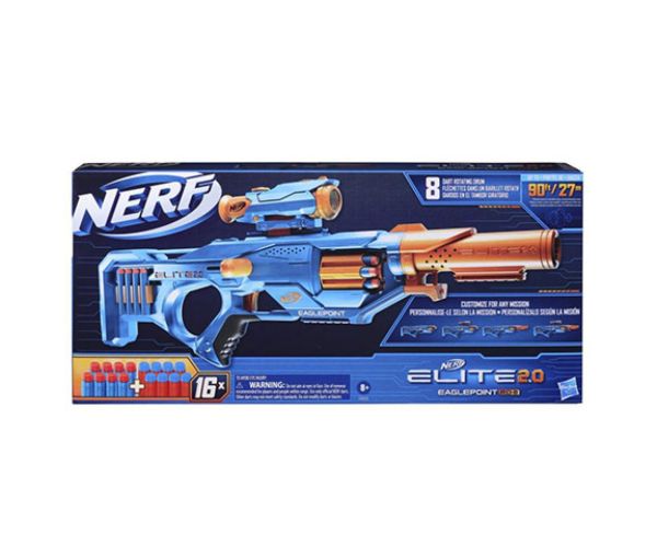 Nerf Elite 2.0 Eaglepoint RD-8 penový zbraň s 16 nábojmi - Hasbro