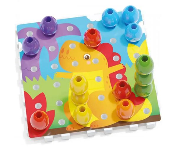 Quercetti: Jumbo kolíčka 2v1 45 dielny set