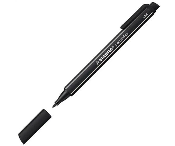 Stabilo: pointMax čierny popisovač 0,8mm