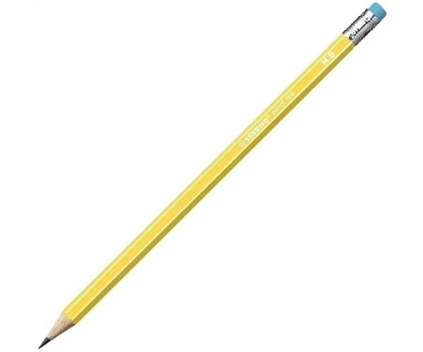 Stabilo: Žltá grafitová ceruzka 160 RT HB s gumou