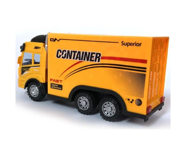 RC Diaľkovo ovládaný kontajnerový nákladný automobil s svetelnými efektmi 27MHz 1/14 veľkosti