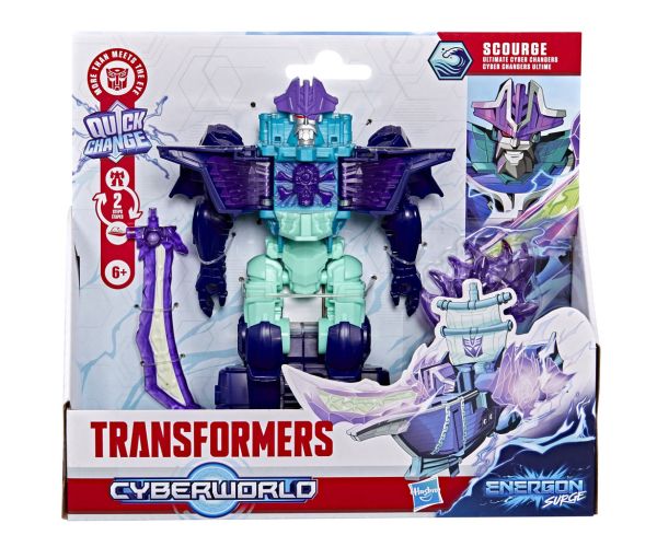 Transformers Cyberworld: Ultimate cyber changers Scourge figúrka robota - Hasbro