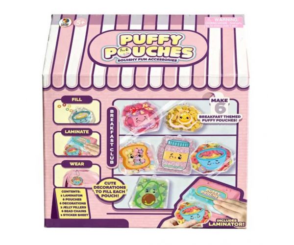 Puffy Pouches: Pufi charm design set - raňajky