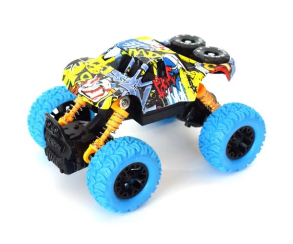 Off-Road naťahovacie sivé terénne vozidlo 1/32
