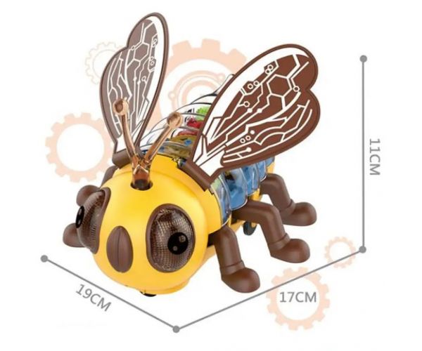 Šťastná včela Bee so svetlom a funkciou pohybu 17cm