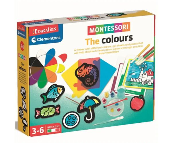 Montessori - Objavenie farieb, hračka na rozvoj zručností - Clementoni