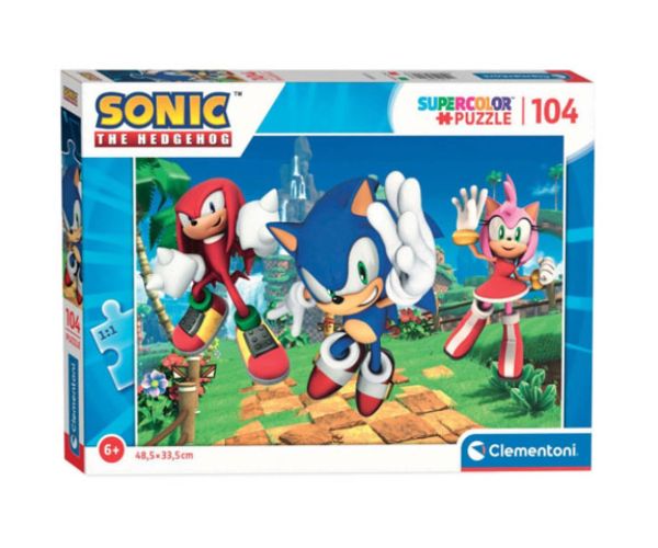 Sonic 104-dielová Super Color Puzzle - Clementoni