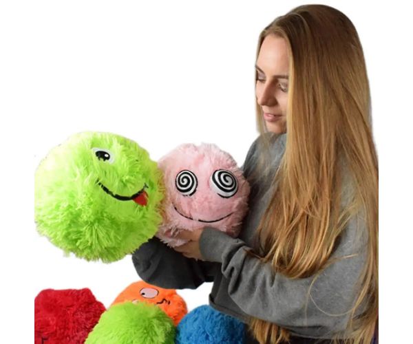 Fuzzy Monsters chlpatá plyšová lopta vo viacerých variantoch 23cm