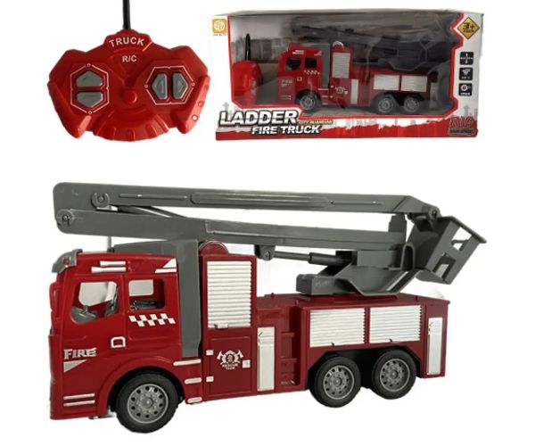 RC Hasičské auto so zdvíhacím košom na diaľkové ovládanie 1/30  22cm