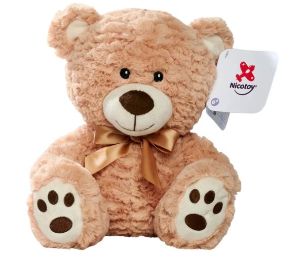 Nicotoy: Sediaci plyšový medveď v rôznych farebných variantoch 25cm 1ks – Simba Toys