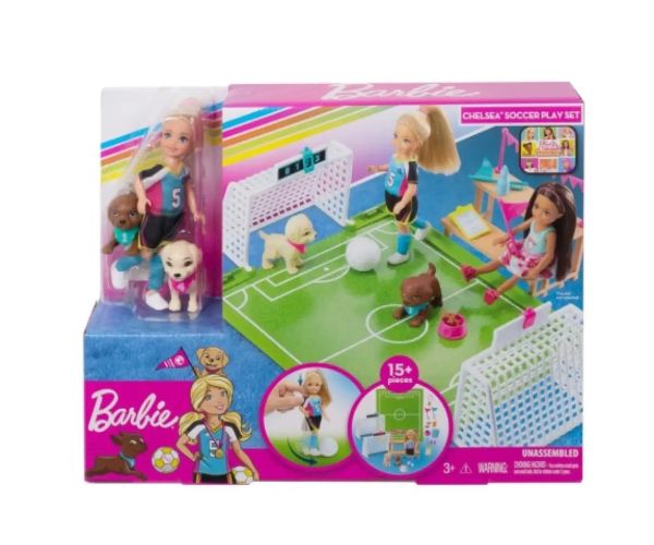 Barbie Dreamhouse Adventures: Chelsea futbalový herný set - Mattel