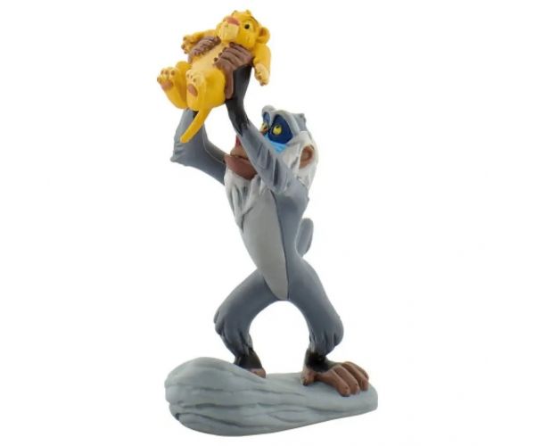 Leví kráľ hracia figúrka Rafiki s mláďaťom Simbou - Bullyland