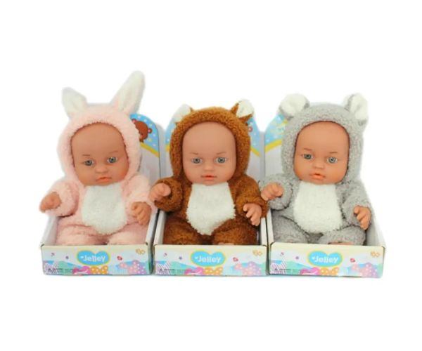 Jelley bábika v zvieracích šatách 20cm