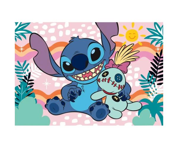 Lilo a Stitch Scrump plyšová hračka 60-dielne supercolor puzzle - Clementoni