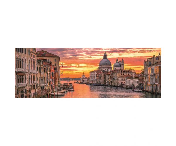 Canal Grande, Velence 1000db-os HQC panoráma puzzle 98x33cm - Clementoni
