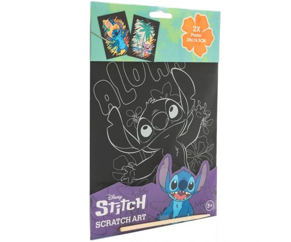 Canenco: Stitch képkarc poszter, 29x15 cm, 2 db-os