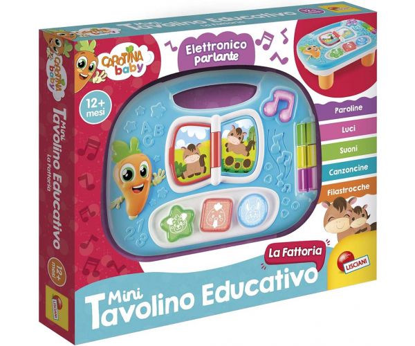 Carotina baby: Készségfejlesztő játszóasztal - Farm - Lisciani