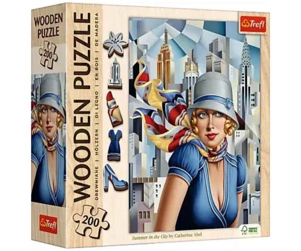 Catherine Abel: Summer in the City 200db-os fa puzzle - Trefl