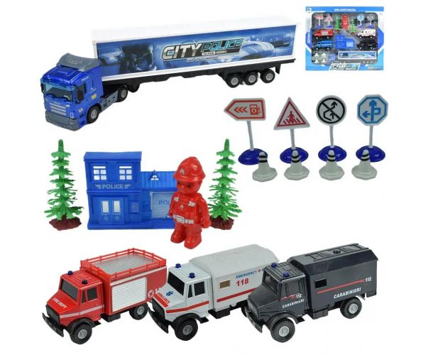 Die-Cast: Obrovská súprava policajného auta s príslušenstvom