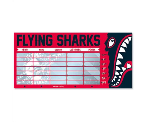 Flying Shark obojstranný rozvrh hodín